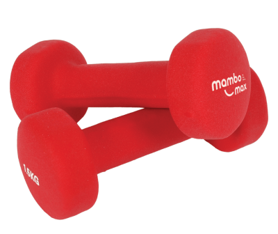 Neopreniniai hanteliai Mambo Max Dumbbell 0,5–5 kg (Svoris: 1.5 kg)