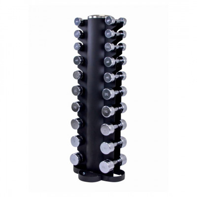 Stovas hanteliams LMX® Dumbbelltower with Chrome dumbbellset 1-10kg