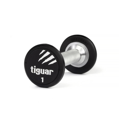 Profesionalus PU svarmuo / hantelis TIGUAR 1–70 kg (Svoris: 1 kg)