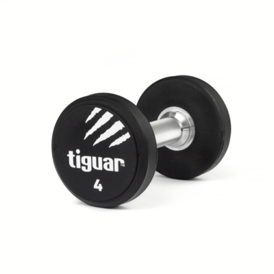 Profesionalus PU svarmuo / hantelis TIGUAR 1–70 kg (Svoris: 4 kg)