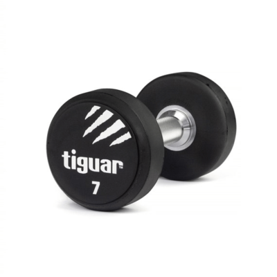 Profesionalus PU svarmuo / hantelis TIGUAR 1–70 kg (Svoris: 7)