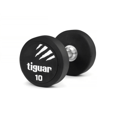 Profesionalus PU svarmuo / hantelis TIGUAR 1–70 kg (Svoris: 10 kg)