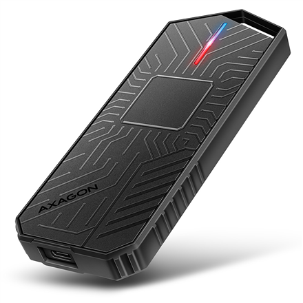 HDD dėklas AXAGON USB-C 10Gbps - M.2 NVMe and SATA SSD GAME M.2 box  EEM2-GAM