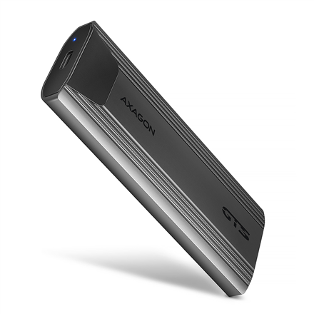 HDD dėklas AXAGON USB-C 10Gbps - M.2 NVMe and SATA SSD THIN SCREWLESS box  EEM2-GTS2