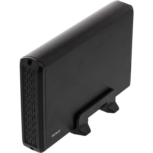HDD dėžutė DELTACO SATA3.5" USB 3.0, metalinė juoda / MAP-GD33U3