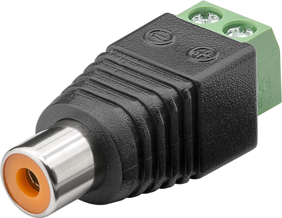 RCA mono lizdas prisukamas 2 kontaktų