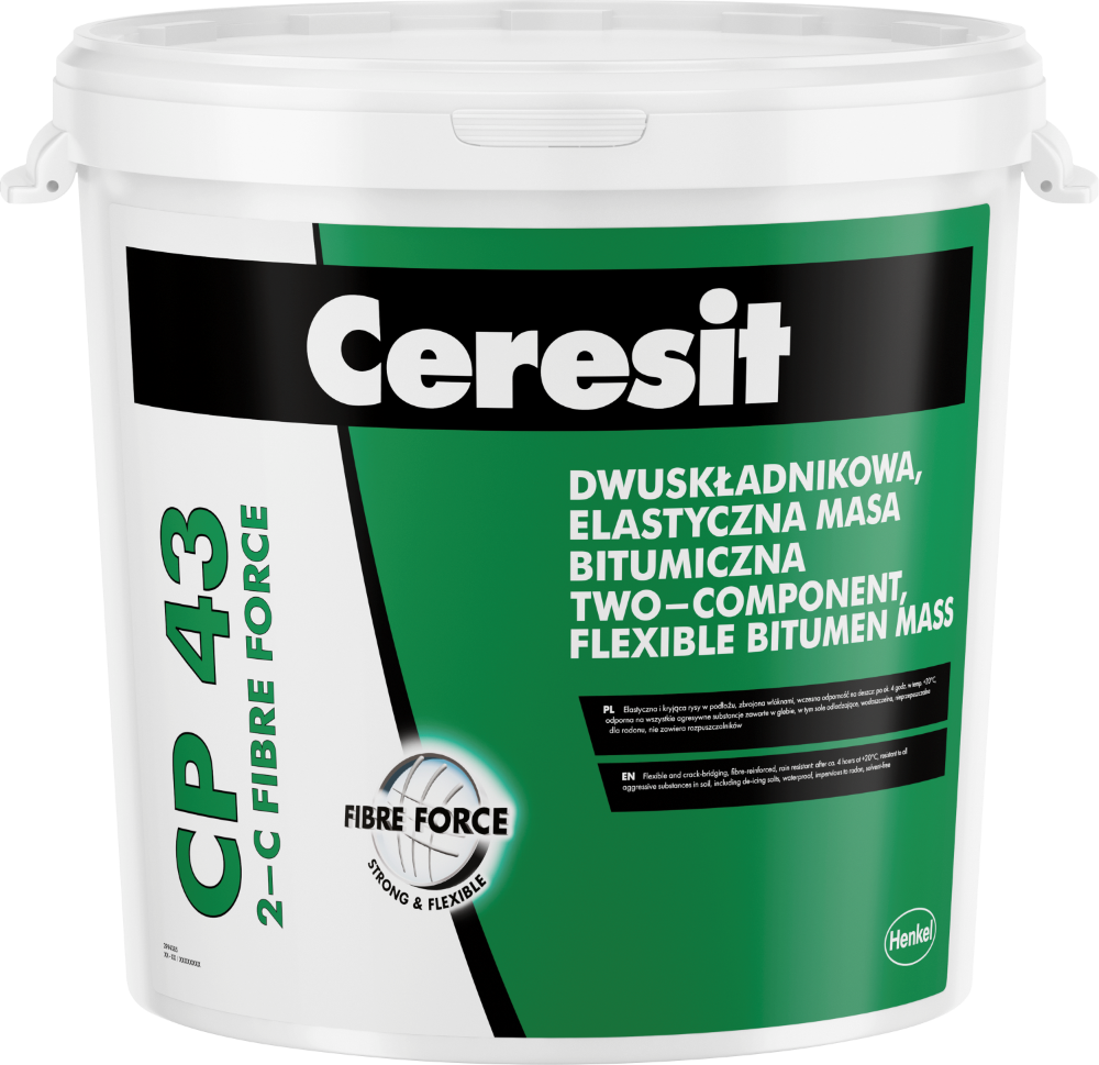 Hidroizoliacija bituminė elastinga CP43 2K Fibre Force 30kg