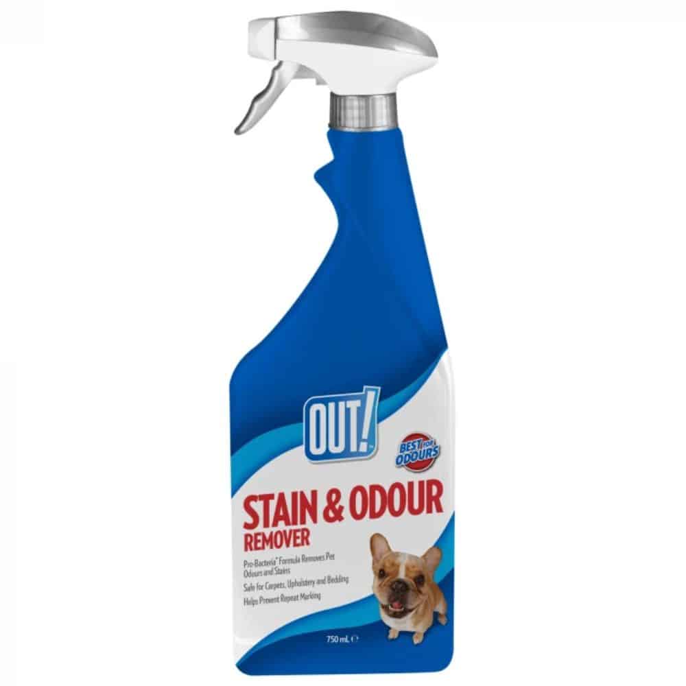 OUT! Stain & Odour - purškiama priemonė kvapams ir dėmėms naikinti 750ml