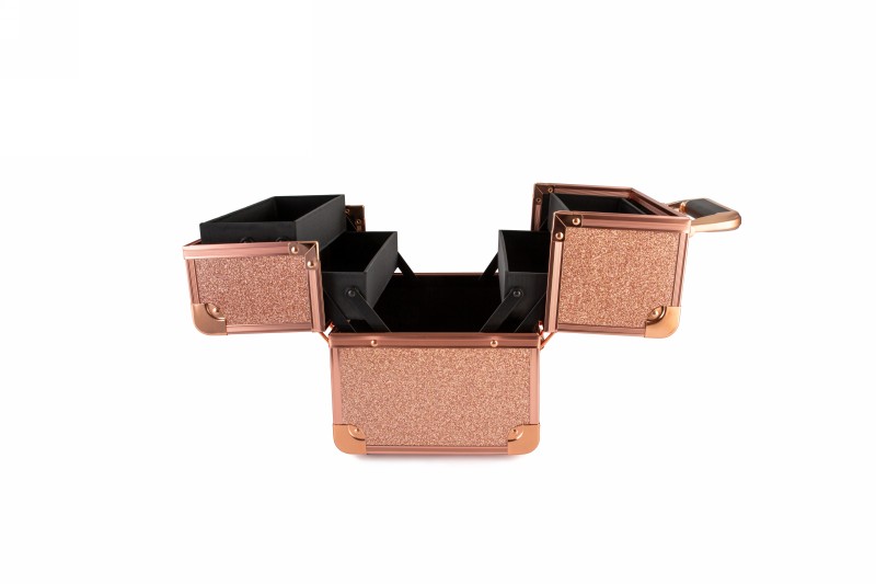 Lagaminas kosmetikos priemonėms OSOM Professional Cosmetic Case OSOMP8316RG, rožinės aukso spalvos