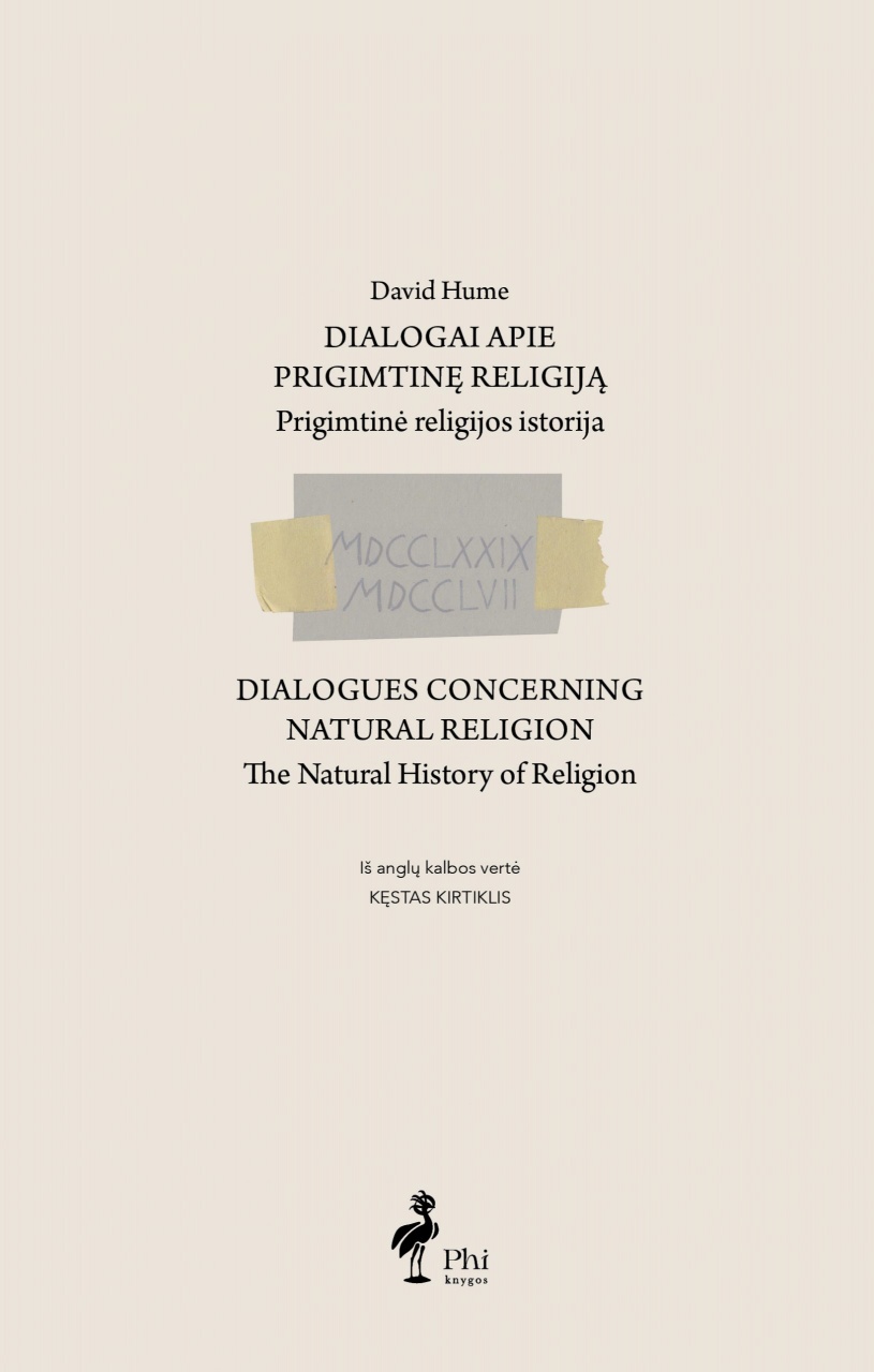 Dialogai apie prigimtinę religiją. Prigimtinės religijos istorija