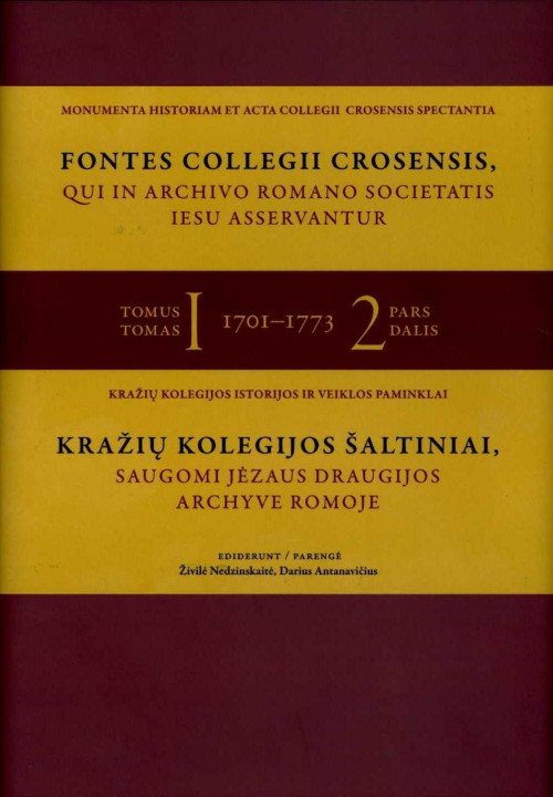 Kražių kolegijos šaltiniai, II dalis