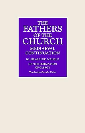 On the Formation of the Clergy