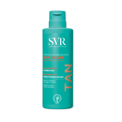 SVR Sun Secure Mouse Autobronzante Savaiminio įdegio putos jautriai odai, 150ml