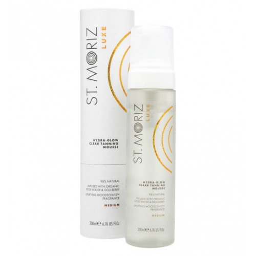 St. Moriz Luxe Hydra Glow Medium Skaidrios įdegio putos, 200ml