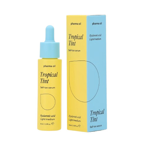 Pharma Oil Tropical Tint Self- Tan Serum Savaiminio įdegio serumas, 30ml