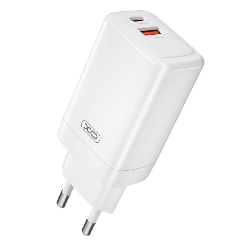 XO CE17 tinklo įkroviklis, 65 W, 1x USB-C, 1x USB-A