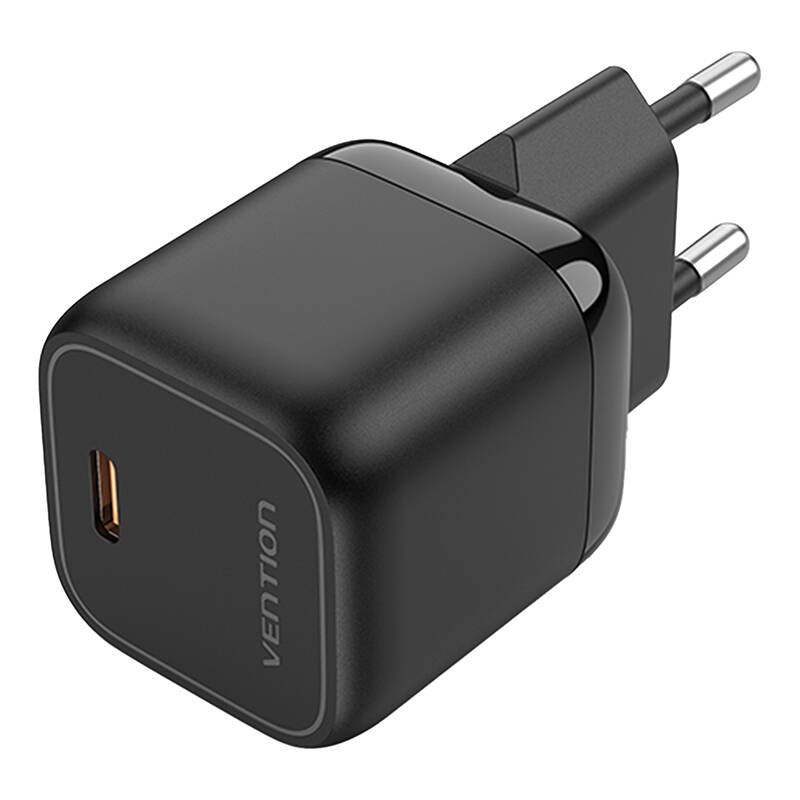 "Vention" FAKB0-EU USB-C GaN 30 W tinklo įkroviklis (juodas)