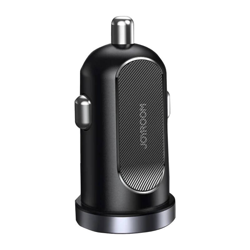 Automobilinis įkroviklis "Joyroom C-A08", 1x USB QC3.0, 1x USB-C PD 30W (juodas)