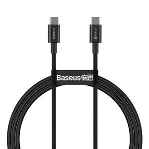 "Baseus Superior" serijos kabelis USB-C į USB-C, 100 W, 1 m (juodas)