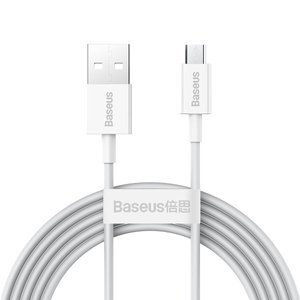 "Baseus Superior" serijos kabelis USB-Micro USB, 2A, 2 m (baltas)