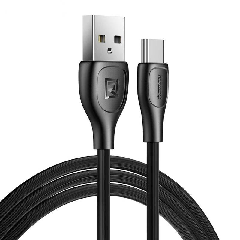 Kabelis USB-C "Remax Lesu Pro", 1 m, 2,1 A (juodas)