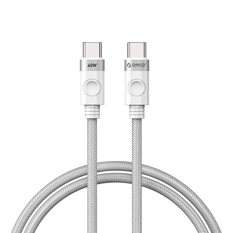 "Orico" įkrovimo kabelis 60W USB-C-C - baltas