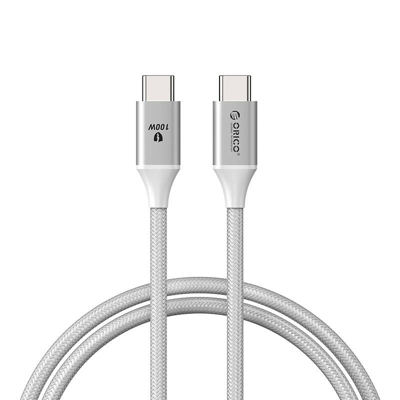 "Orico" įkrovimo kabelis 100W USB-C-C - baltas