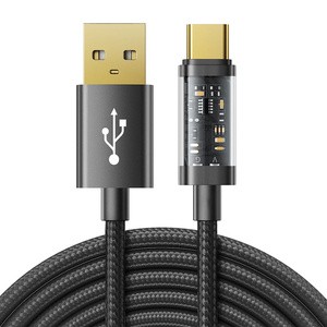 USB ir USB-C kabelis "Joyroom" S-UC027A12 3A, 1,2 m (juodas)