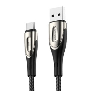 USB ir USB-C kabelis Joyroom Sharp S-M411 2.4A, 3 m (juodas)