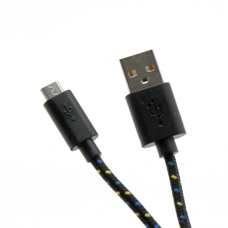 Kabelis Sbox USB->Micro USB 1M USB-1031B black