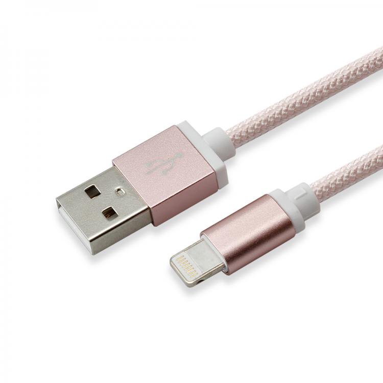 Mob. telefono kabelis Sbox USB 2.0 8 Pin IPH7-RG rose gold