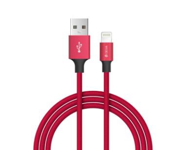 Mob.telefono kabelis Devia Pheez series USB-C TO Lightning cable 1M red