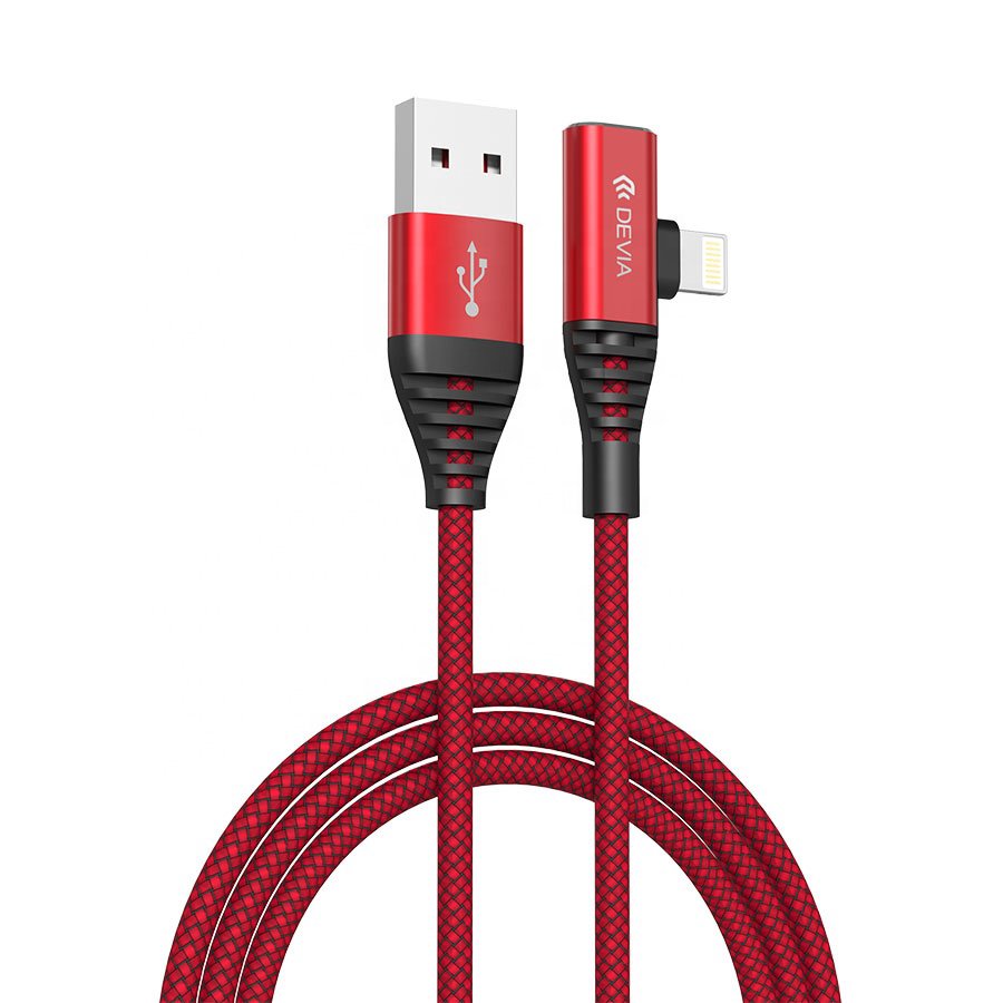 Mob.telefono kabelis Devia Strom Series 2in1 Cable (1.2M) red