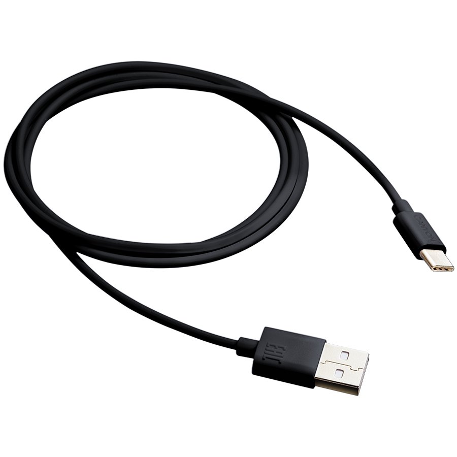 Mob. telefono kabelis CANYON UC-1 USB-C 5W 1m Black (CNE-USBC1B)