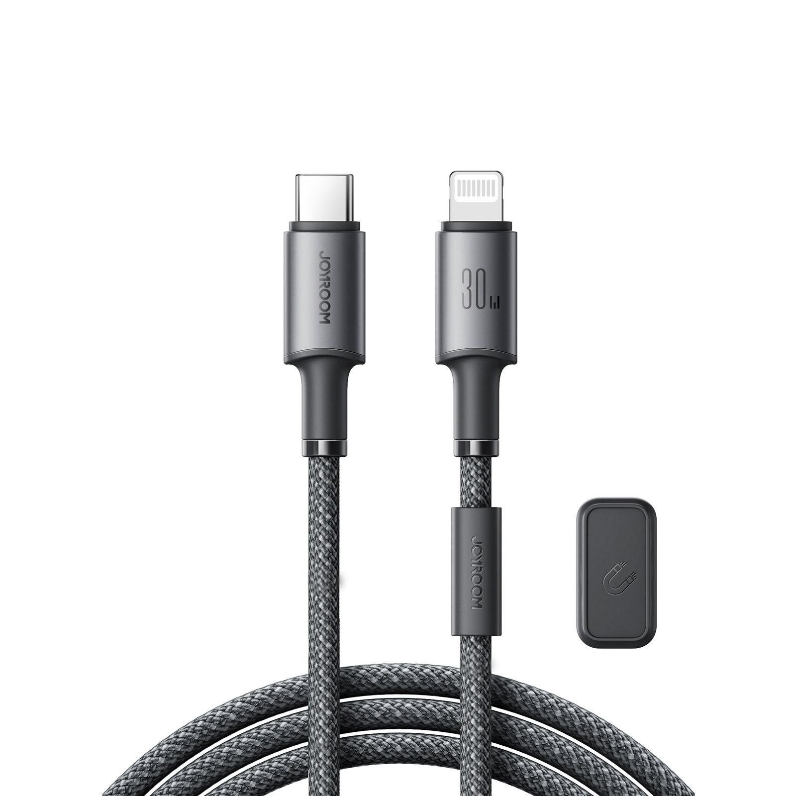 USB kabelis Joyroom SA-50 USB-C to Lightning 30W 1.2m tamsiai pilkas