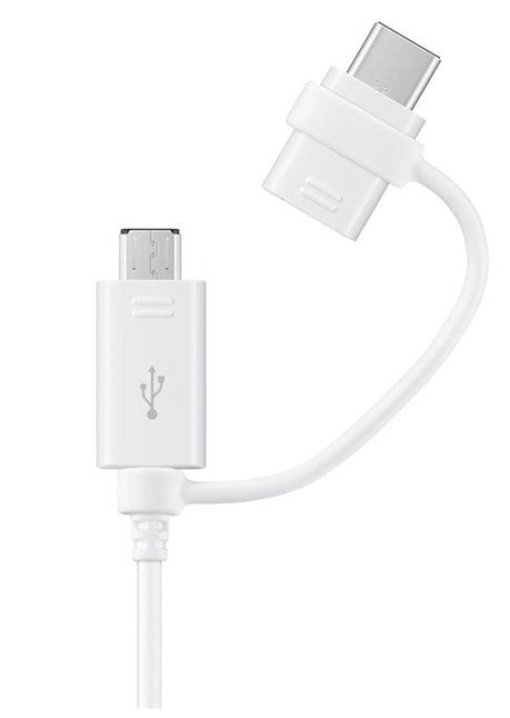 Adapteris SAMSUNG DG930DWEG microUSB -Type-C baltas