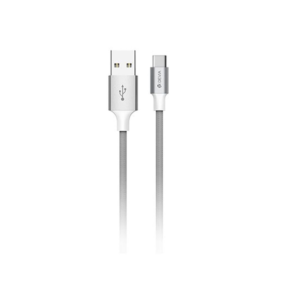 Devia Pheez Series Cable Set for type-c 3 Pack (25CM,1M,2M) gray