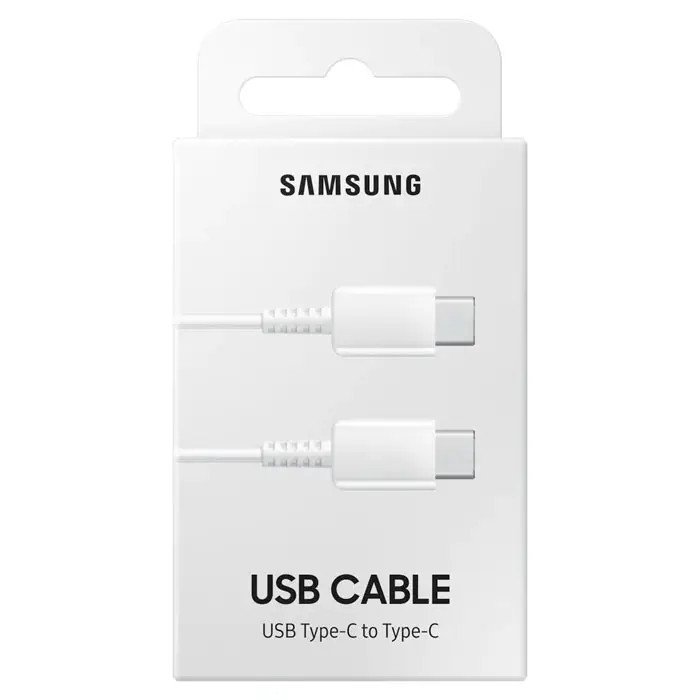 USB kabelis Samsung EP-DA705BWEGWW Type-C-Type-C 1.0m baltas