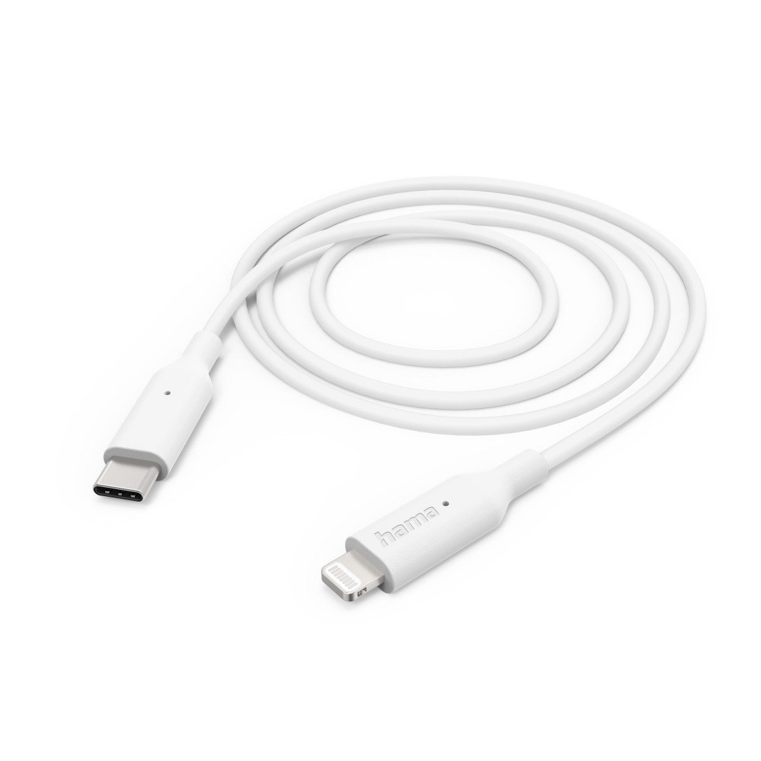 Hama 00201598 Charging Cable, USB-C - Lightning 1m white