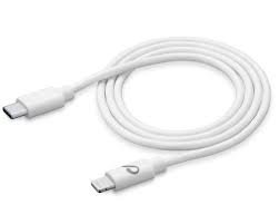 Kabelis CELLULARLINE Data USB-C į Lightning, 1,2m, baltas