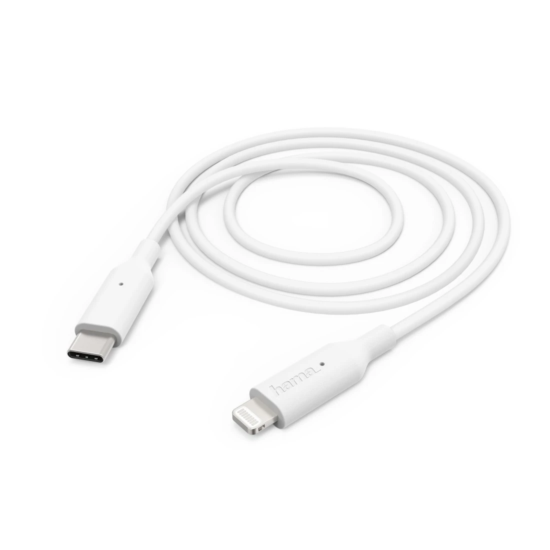 Hama 00183295 Charging/Data Cable, USB Type-C to Lightning 1m, White