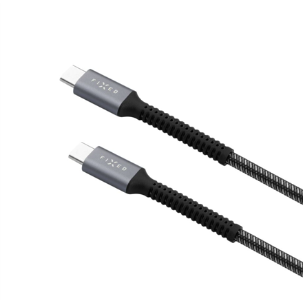 Fixed  Armor Cable USB-C/USB-C, 2 m, 240W  FIXDA-CC2-GR