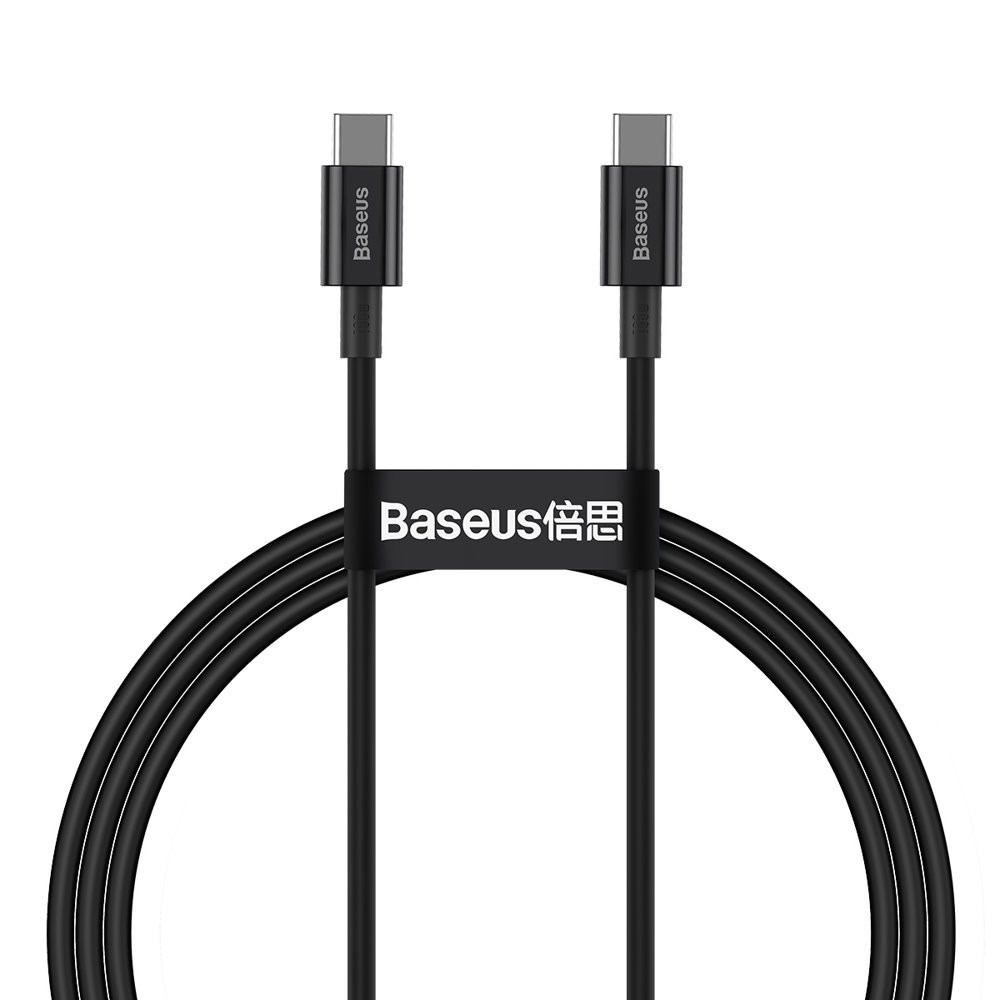 USB kabelis Baseus Superior Type-C 100W 1.0m juodas CATYS-B01