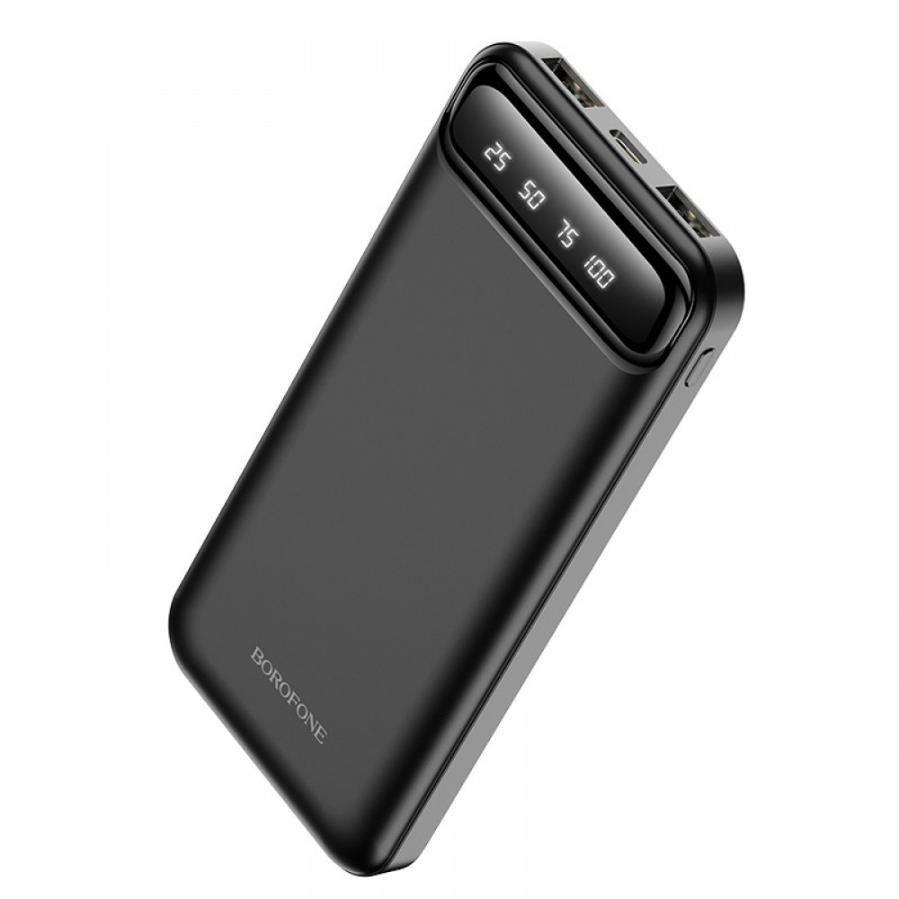 Išorinė baterija Power Bank Borofone BJ14 Type-C microUSB 2*USB (2A) 10000mAh juoda