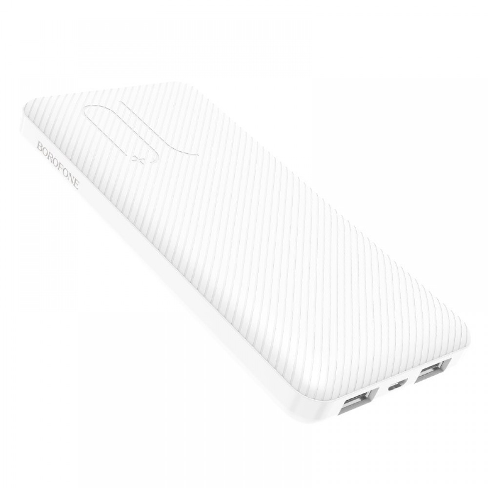 Išorinė baterija Power Bank Borofone BT28 Ultra Slim 10000mAh balta