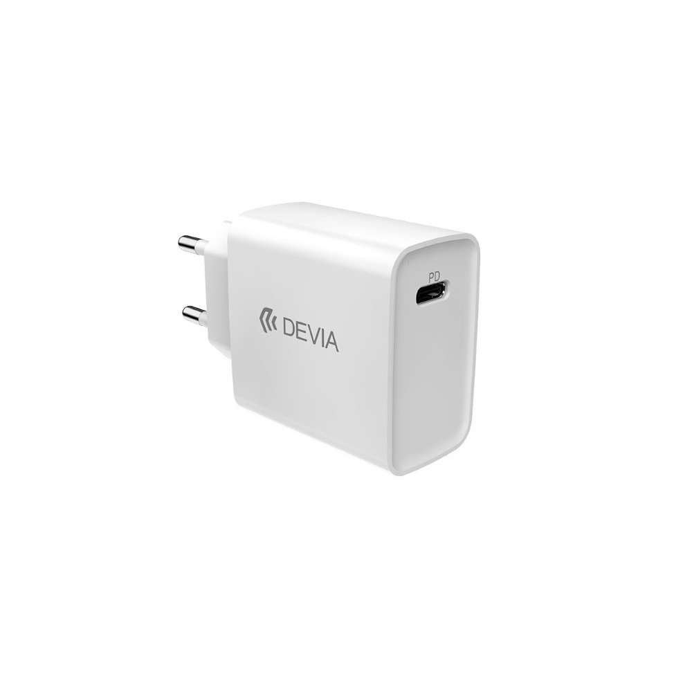 Pakrovėjas-įkroviklis buitinis Devia Smart PD Quick Charge 20W baltas