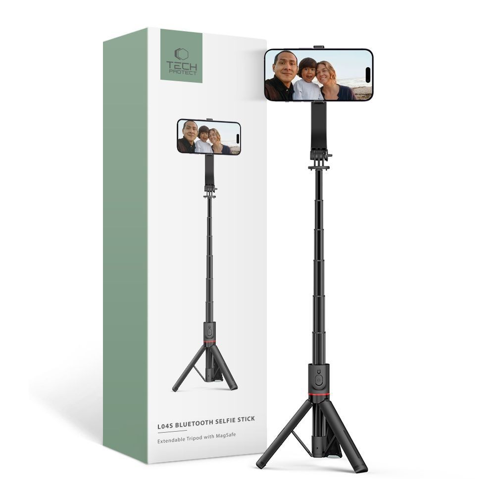 Asmenukių lazda "Tech-Protect L04S Magsafe Bluetooth Wireless Selfie Stick Tripod"