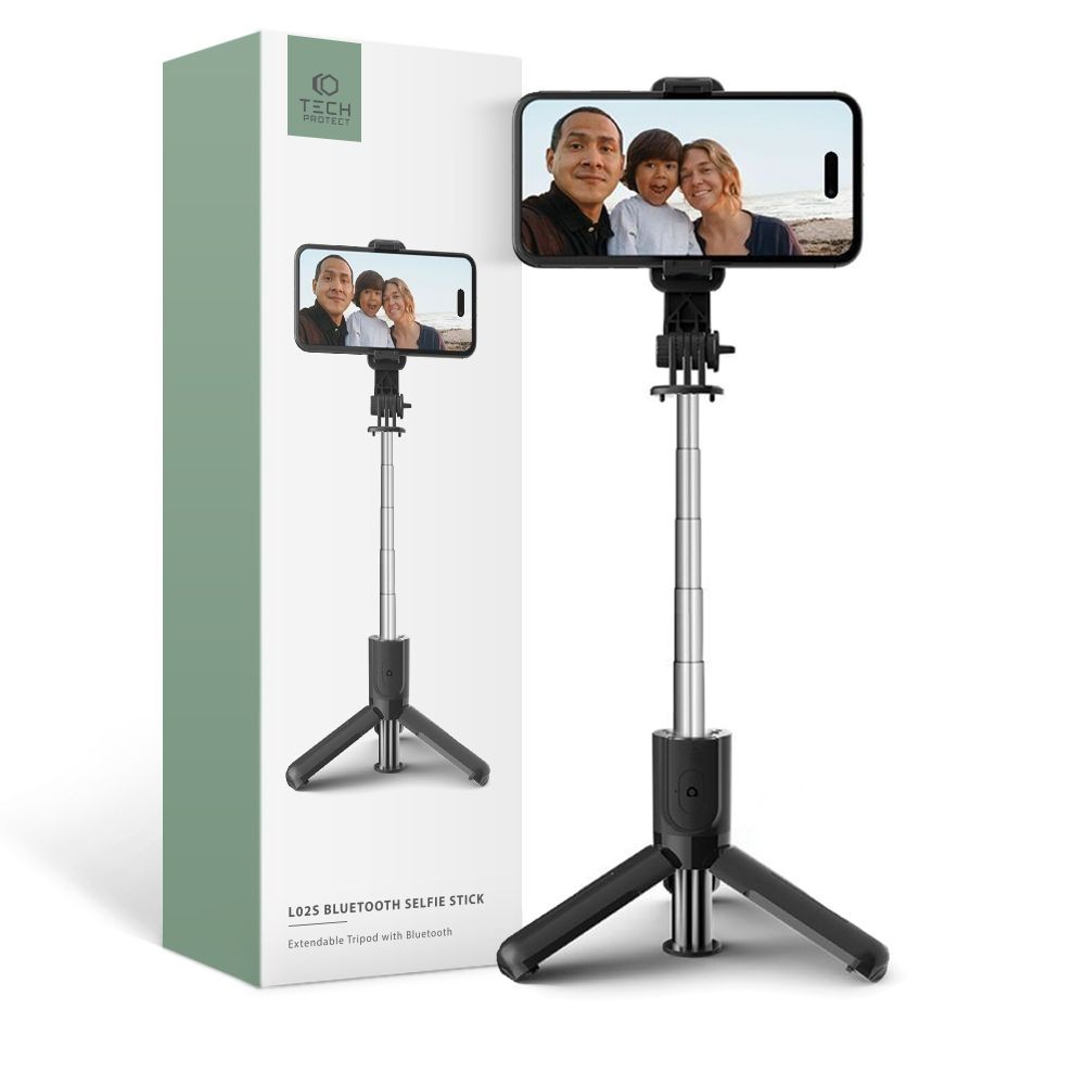 Asmenukių lazda "Tech-Protect L02S Bluetooth Selfie Stick Tripod"