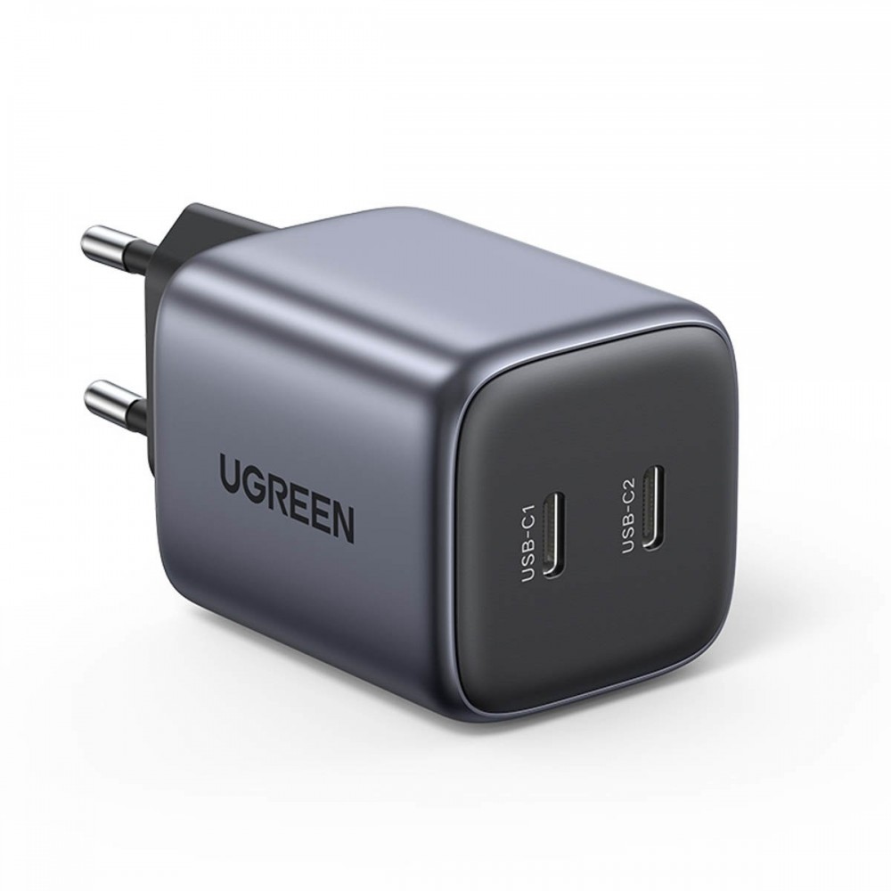 Pakrovėjas-įkroviklis "Ugreen CD294 Nexode GaN 2xUSB-C 45W" juodas