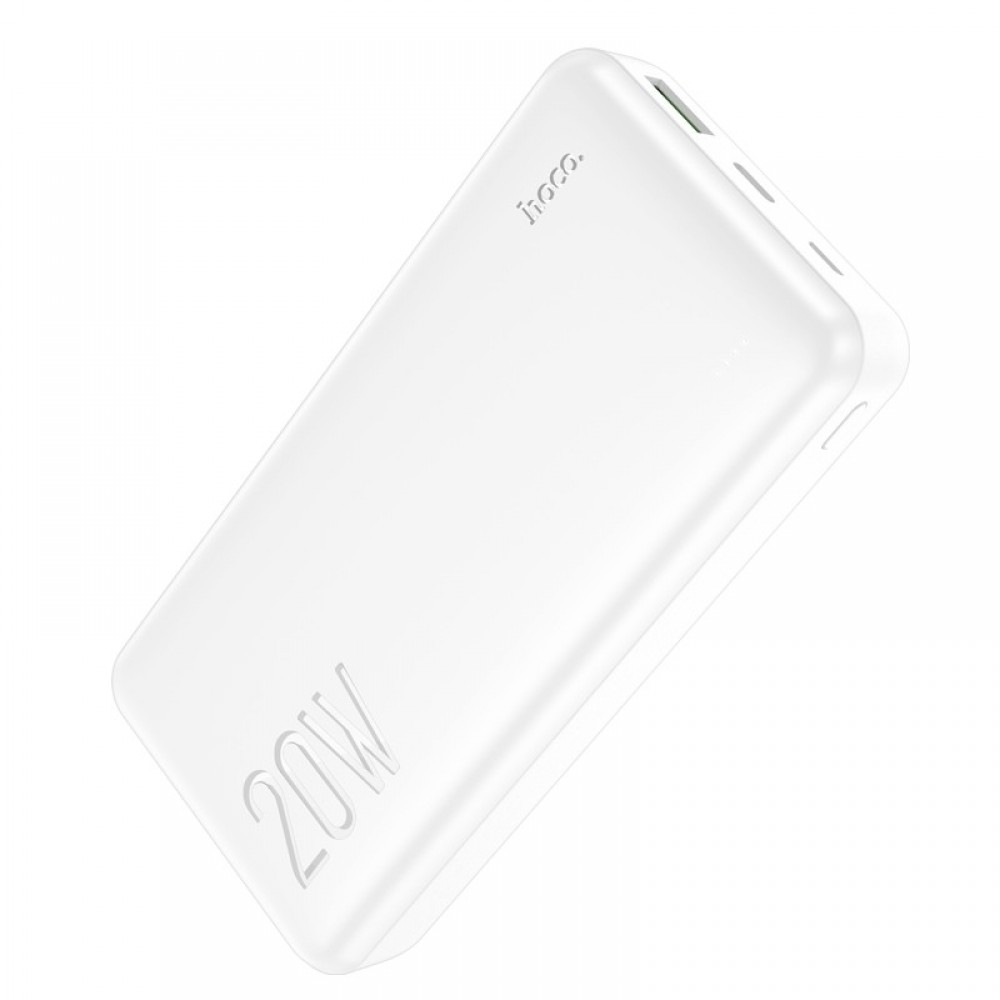 Išorinė baterija Power Bank Hoco J87A Type-C PD 20W+Quick Charge 3.0 20000mAh balta